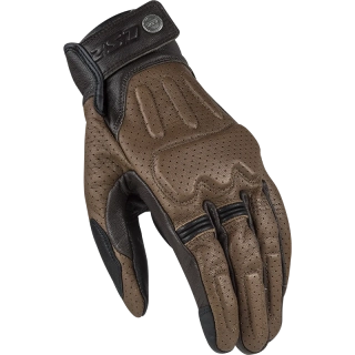 Rukavice na motorku LS2 RUST MAN Brown, klasické pánské hnědé moto rukavice