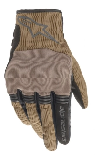 ALPINESTARS COPPER (písková hnědá/černá), krátké letní rukavice na motorku