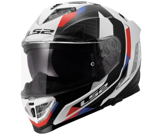 LS2 FF818 STORM III SPORTY White Blue Red, integrální helma na motorku