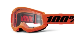 MX brýle 100% STRATA 2 NEW oranžové, čiré plexi