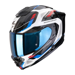 Moto přilba SCORPION EXO-1500 AIR SLEEK bílo/červeno/modrá (lesklá)