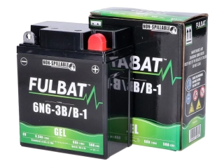 6N6-3B-1 6V 6Ah gelový motocyklový akumulátor FULBAT 6V