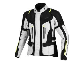 Dámská bunda na motorku TXR Expedition černo-šedo-fluo žlutá