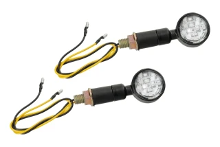 LED blinkry na motorku "CLASSIC" černé homologované, pár