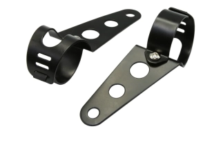 Univerzální držák předního světla na motorku 39-52mm, černá