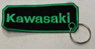 Přívěsek na klíče "klíčenka" Kawasaki, černo-zelený