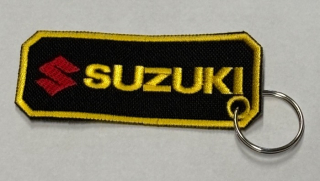 Přívěsek na klíče "klíčenka" Suzuki, černo-žlutá