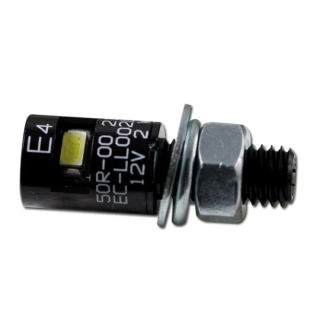 Osvit SPZ na motorku miniaturní Power-LED, prům. 12 mm, homol.