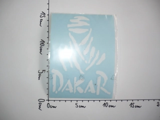 Samolepka Dakar, bílá