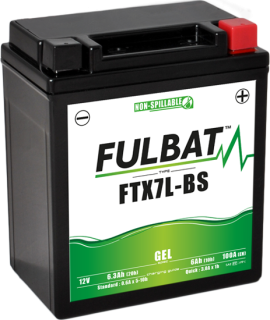 YTX7L-BS (FTX7L-BS) 12V 6Ah, FULBAT motocyklový akumulátor GEL