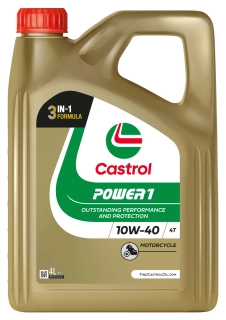Castrol Power 1 4T 10W40 (3 in 1 Formula), 4L kanystr motocyklový motorový olej