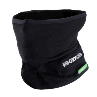 Bavlněný šátek na krk (nákrčník na motorku) Oxford Neck Tube černý, CA100