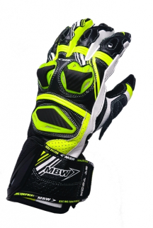 MBW GT-TECH Green Fluo, sportovní rukavice na motorku