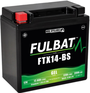 YTX14-BS 12V 12Ah, FULBAT motocyklový akumulátor gelový