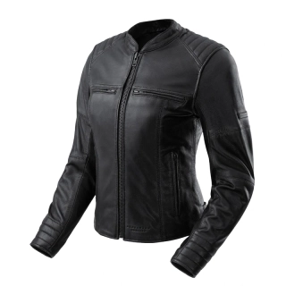 Dámská kožená bunda na motorku REBELHORN HUNTER II LADY BLACK