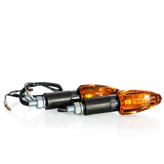 Blinkry na motorku "Arrow" 40 mm žárovkové carbonlook PÁR, 21W