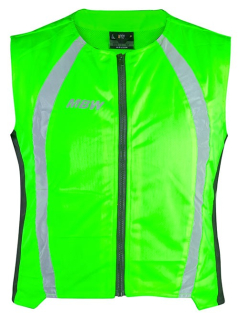 Reflexní vesta na motorku MBW žlutá fluo
