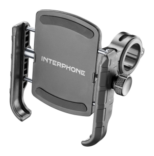 Univerzální držák na mobilní telefony Interphone Crab s antivibrací, s objímkou na moto řidítka