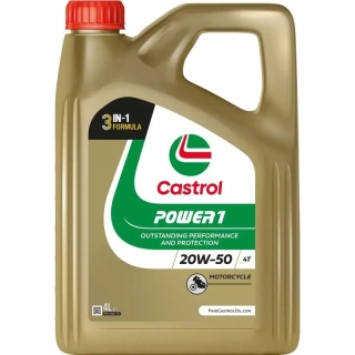 CASTROL Power1 4T 20W50 4L kanystr, motocyklový motorový olej