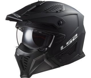 LS2 OF606 DRIFTER Solid MATT Black, otevřená helma s odnímatelnou bradou