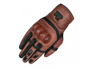 Rukavice na motorku TXR Roko hnědé, retro klasické moto rukavice
