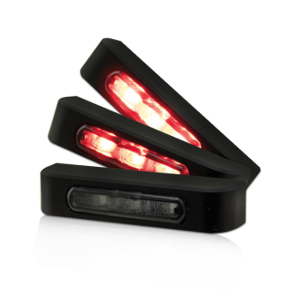 Koncové LED světlo na motorku "STREAK HP" hliník, 65x14 mm
