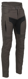 Kalhoty na motorku MBW SVEN s kevlarem pánské textilní hnědo-zelené + DOPRAVA ZDARMA