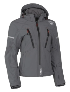 MBW HANA Grey SOFTSHELL dámská bunda na motorku/scooter s chrániči