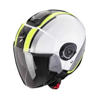 Helma na motorku Scorpion Exo-City II VEL bílo/fluo žlutá