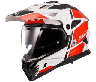 Enduro helma na motorku LS2 MX702 PIONEER II HILL White Red