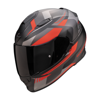 Integrální helma na motorku SCORPION EXO-491 ABILIS matná černo/stříbrno/červená