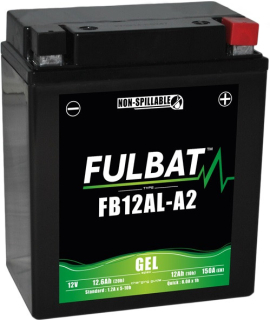 FB12AL-A2 (YB12AL-A2) 12V 12Ah, FULBAT motocyklový akumulátor GELOVÝ