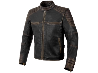 Kožená bunda na motorku TXR VINTAGE hnědá